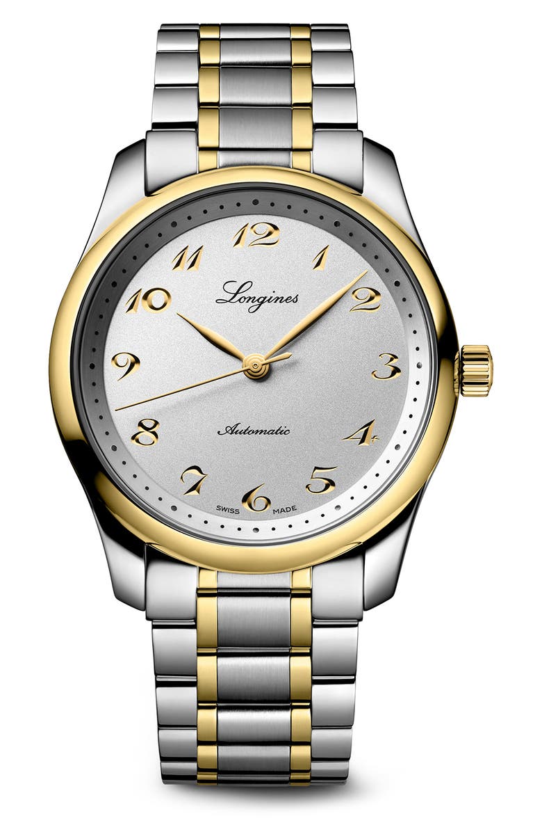 Longines Master Collection Automatic Bracelet Watch, 40mm, Main, color, Silver