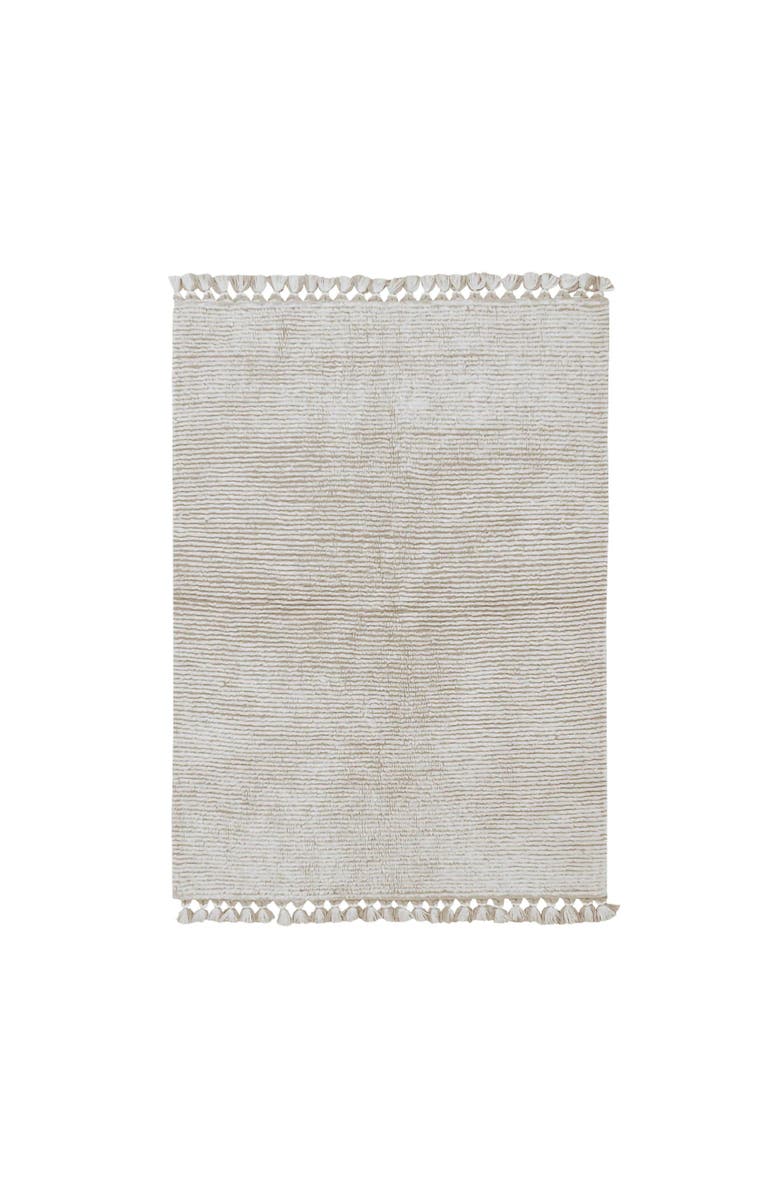 Lorena Canals Woolable rug Koa, Main, color, Sheep White, Sandstone