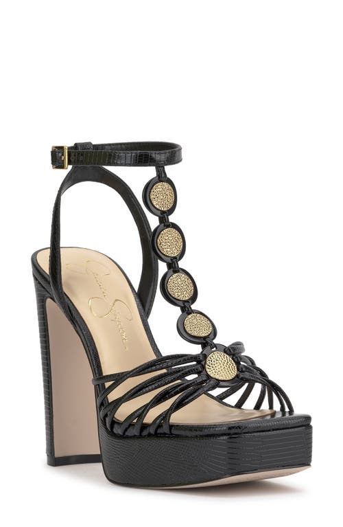 Jessica Simpson Colero Ankle Strap Platform Sandal In Black