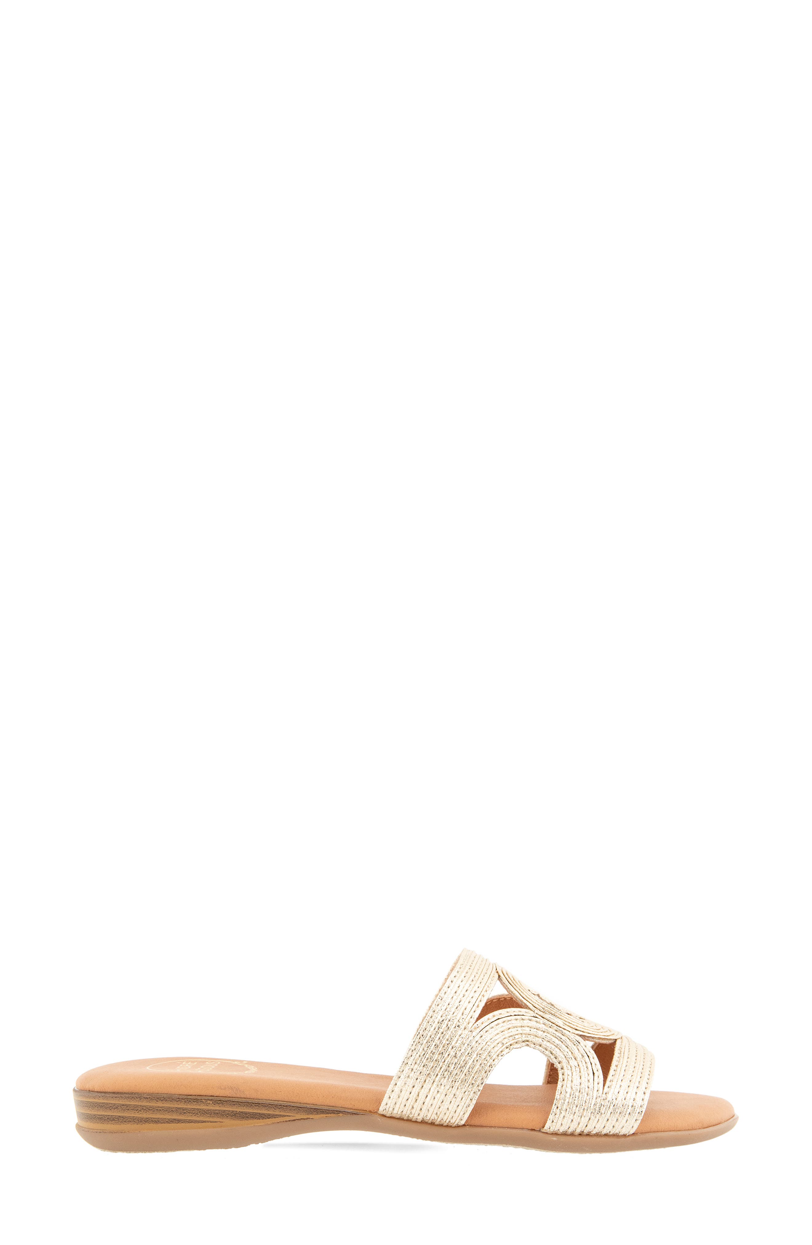 Nora Slide Sandal, Alternate, color, PLATINO