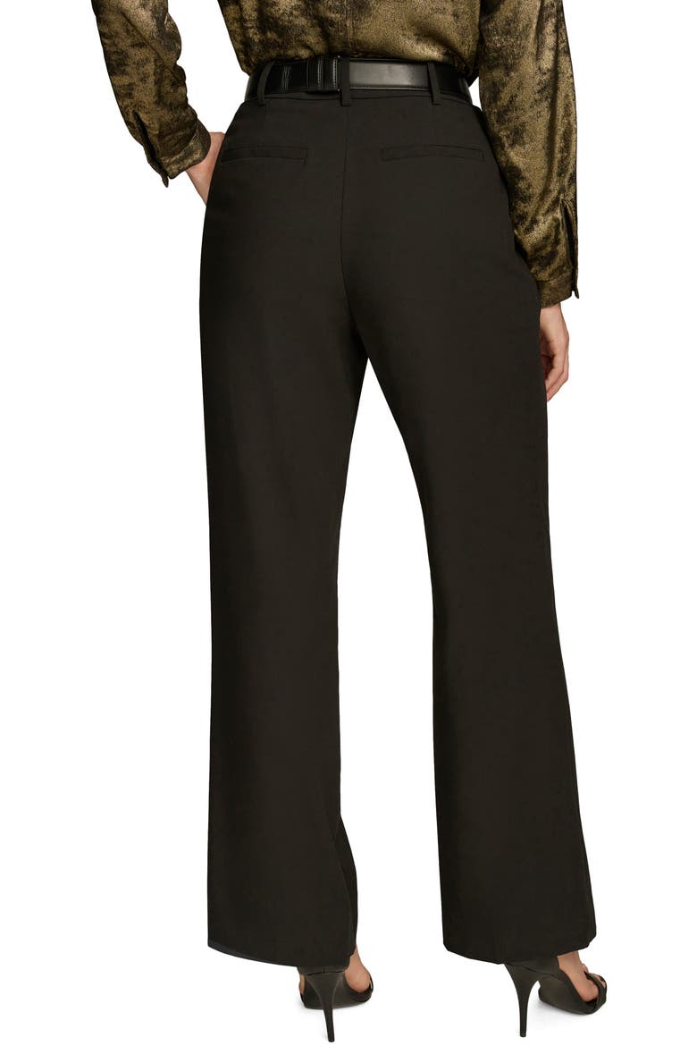 Chain Belt Wide Leg Pants, Alternate, color, BLACK