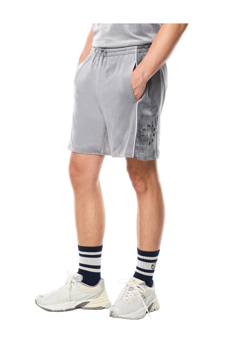 Sergio Tacchini Cresta Velour Short, Main, color, Sleet