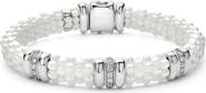 LAGOS White Caviar Triple Diamond Station Bracelet