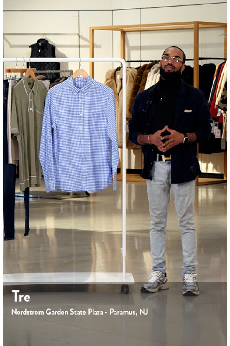 Classic Fit On-The-Go brrrº Gingham Button-Down Shirt video