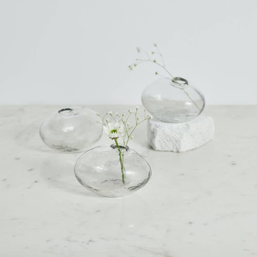 The Collective Natura Vases Set Of 3 In Clear