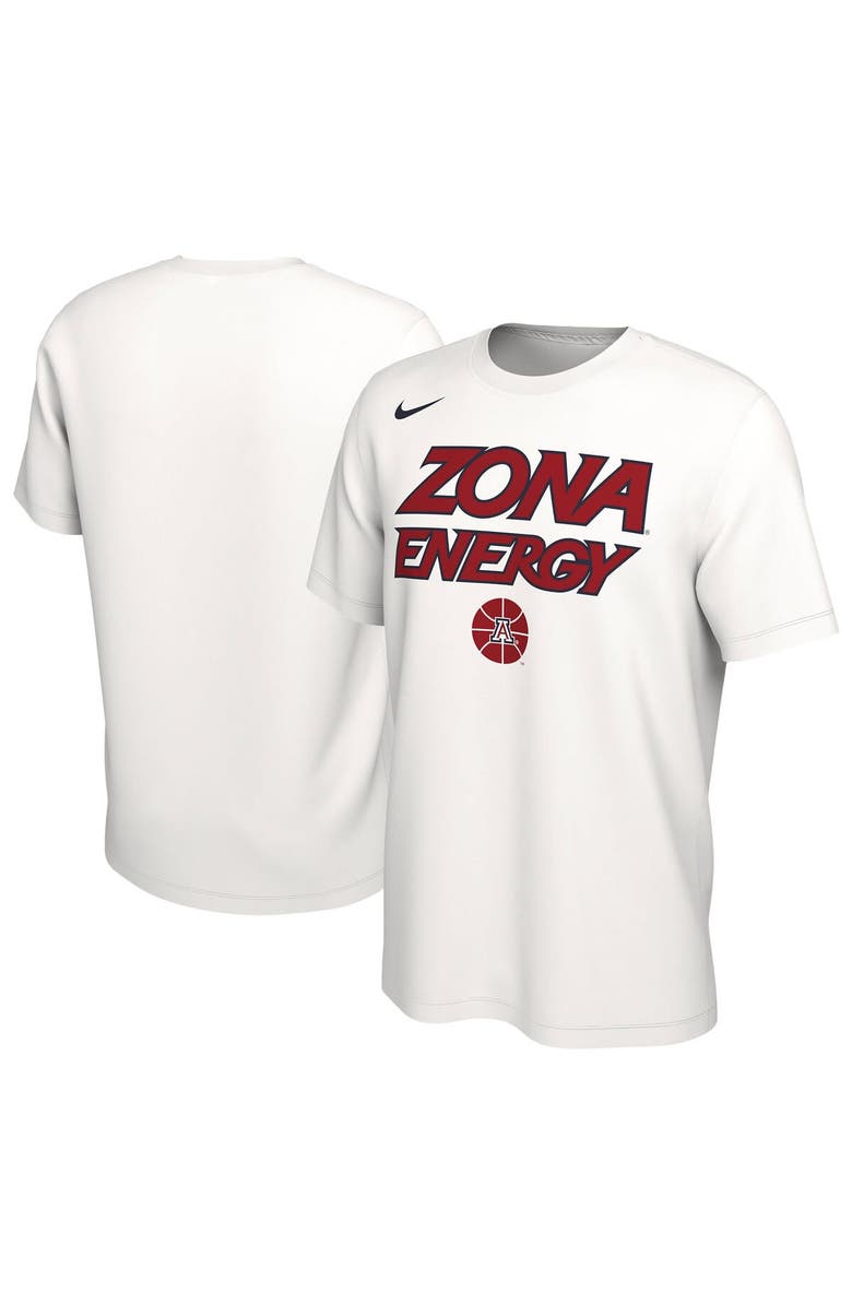 Nike Unisex Nike  White Arizona Wildcats 2024 On-Court Bench Energy T-Shirt, Alternate, color, 