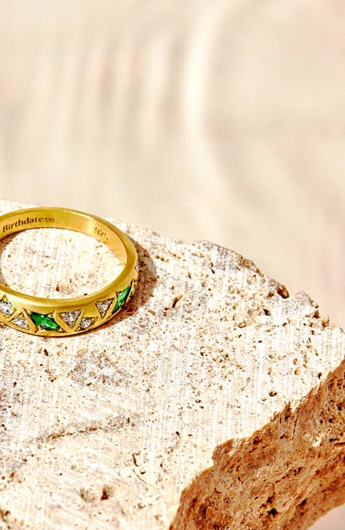 Birthdate Co. The February Birthstone Ring In Gold/amethyst