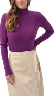 Trina Turk Hempstead Ribbed Turle Neck Sweater