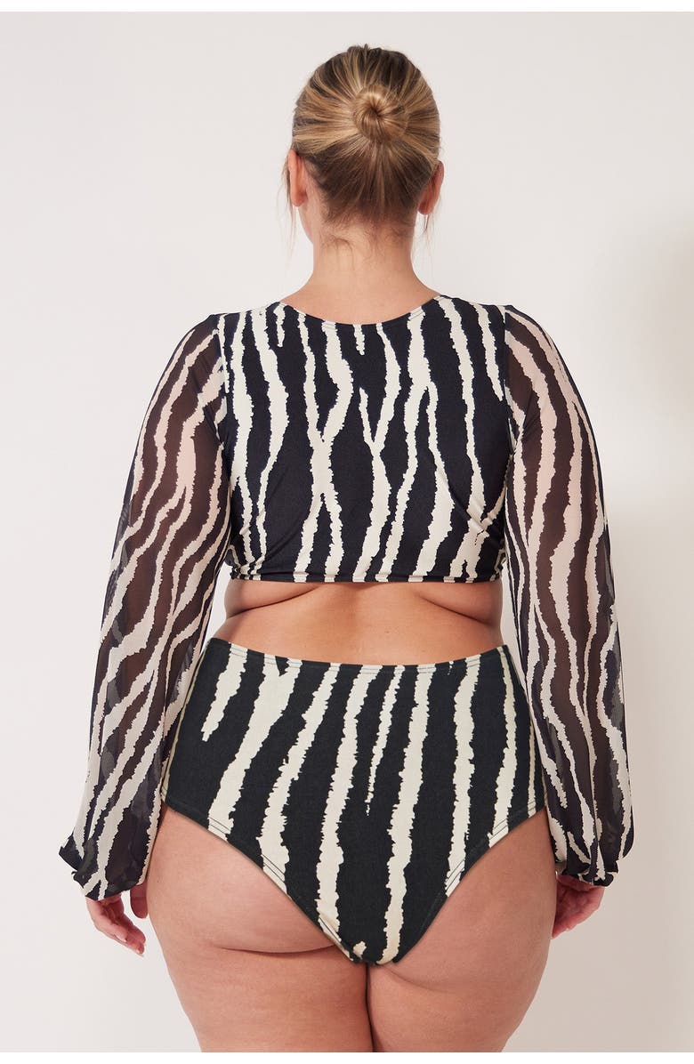 Villa Fresca Blake Bikini Swim Bottoms, Alternate, color, Zebra