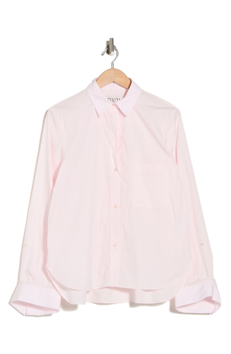 TWP Next Morning Button-Up Shirt, Main, color, Pale Pink