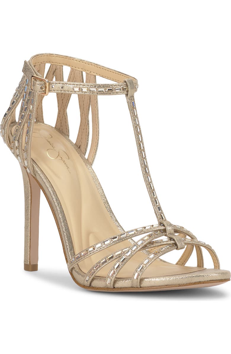 Jessica Simpson Jivira Ankle Strap Sandal, Main, color, Light Gold