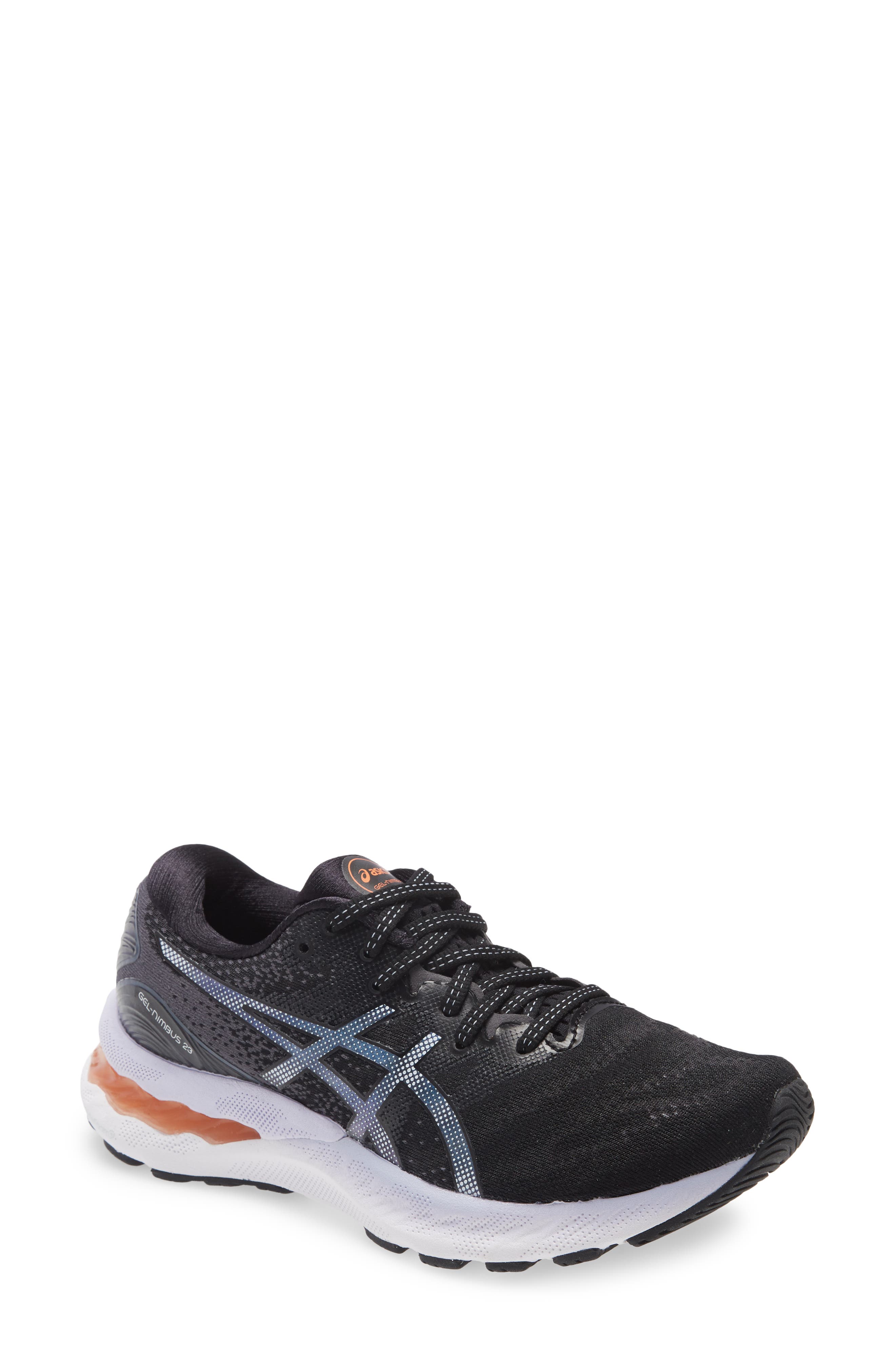 GEL-Nimbus 23 Running Shoe, Main, color, BLACK/ CARRIER GREY