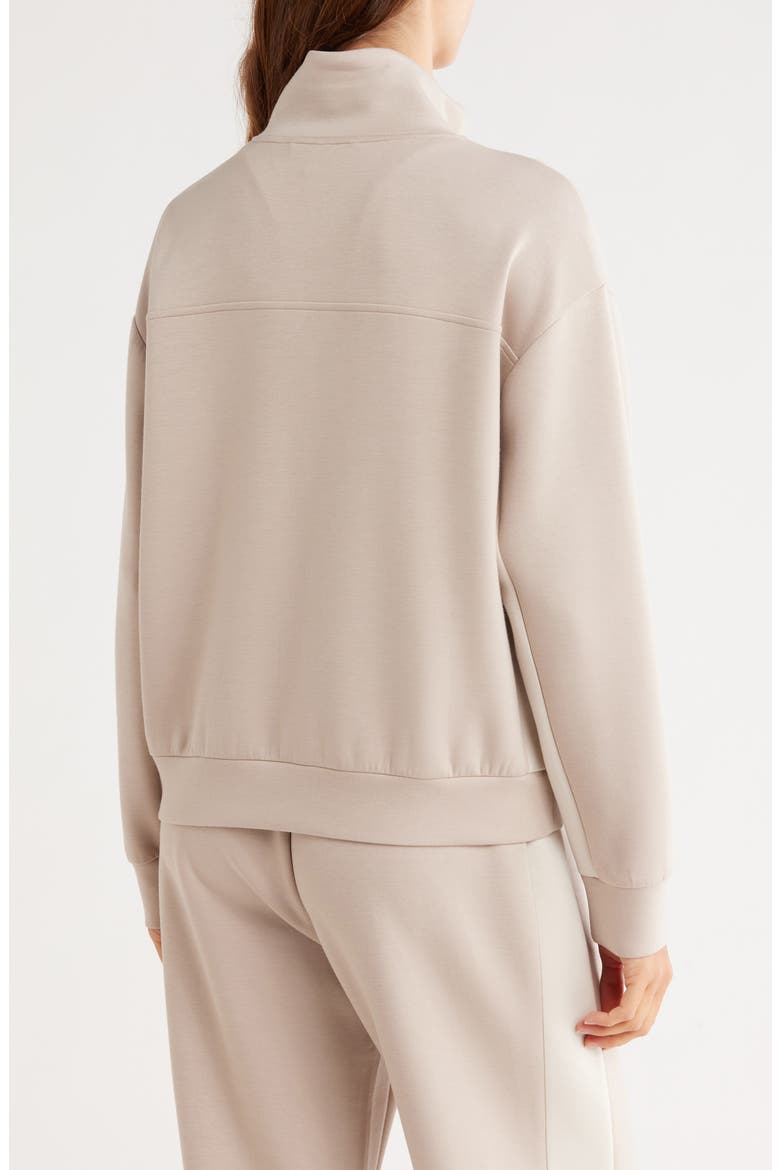 Whisper Knit Colorblock Track Jacket, Alternate, color, TAN THREAD- GREY MOONBEAM