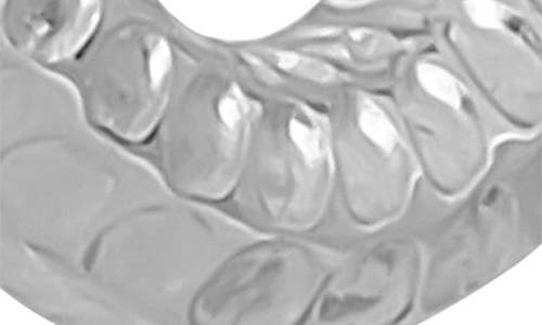 Bony Levy 14k Gold Textured Hoop Earrings In Silver