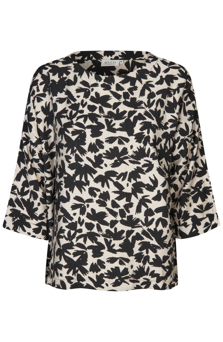 Masai Copenhagen MaBecca Boat Neck Top, Alternate, color, Black