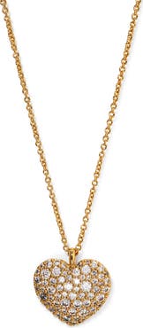 Nadri Pavé Crystal Heart Pendant Necklace