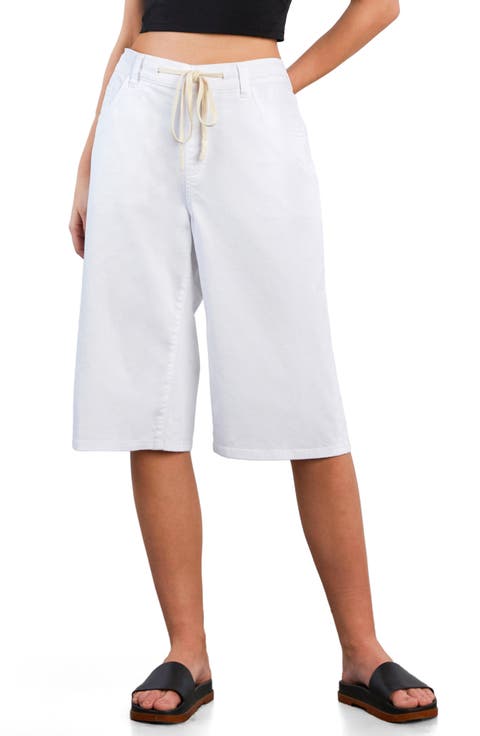 Hob Drawstring Denim Shorts