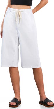 HINT OF BLU Hob Drawstring Denim Shorts