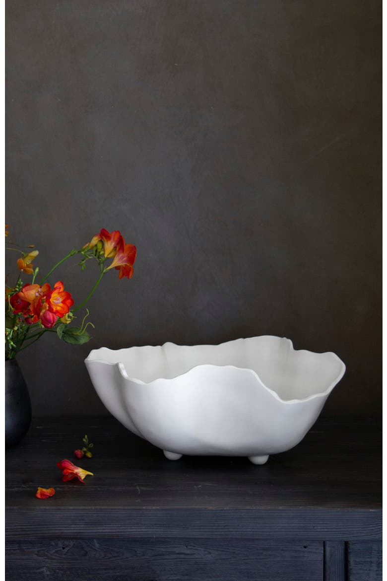Vida Large Bowl, Alternate, color, White