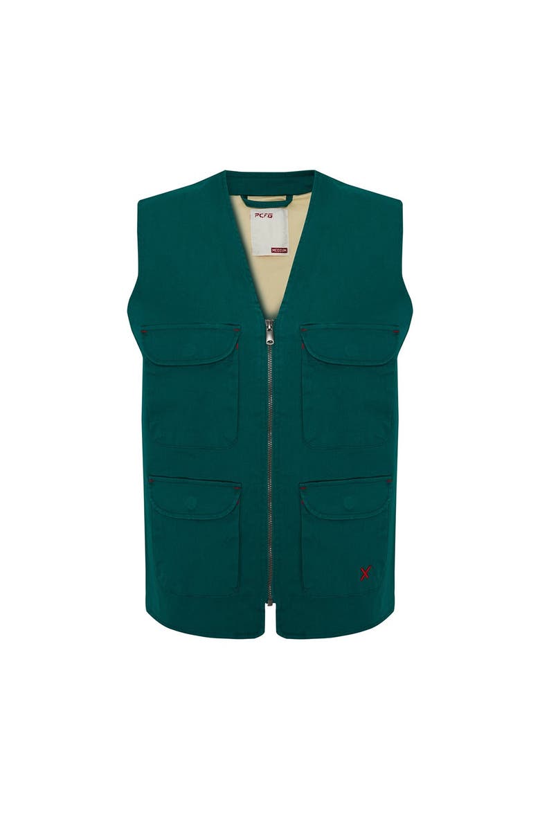 PCFG Cotton Woven Track Vest Men, Main, color, Leopard