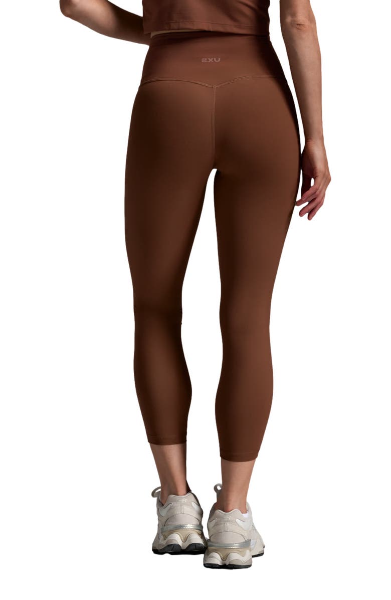 2XU Fluid Hi-Rise 7/8 Tights, Alternate, color, Sepia/Sepia