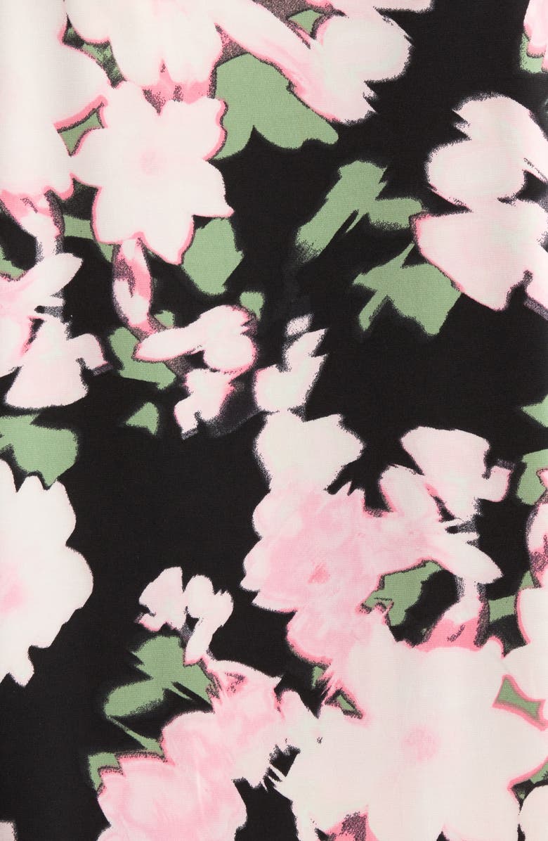 KASPER Ruffle Sleeve Top, Alternate, color, Black Multi