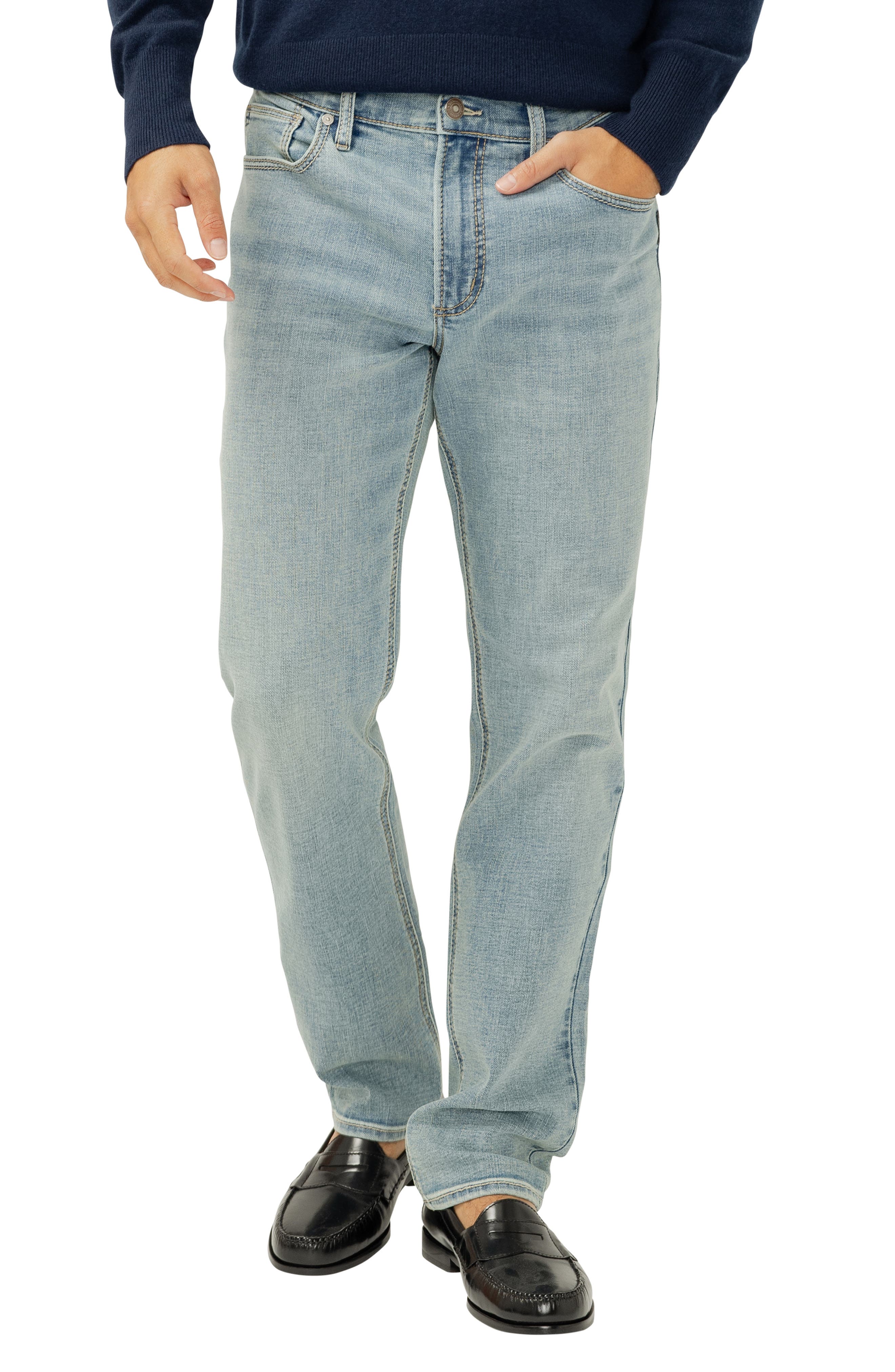 Eddie Athletic Fit Tapered Jeans