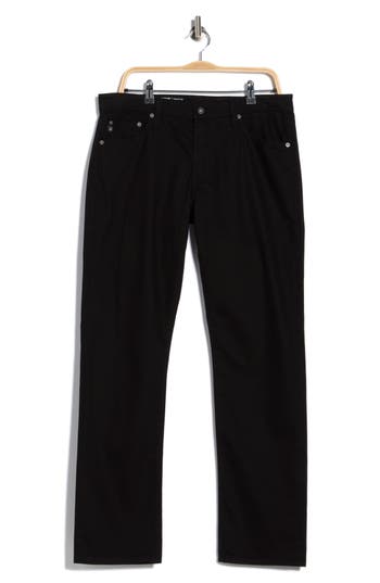 Ag Graduate Tailored Straight Leg Jeans In Black