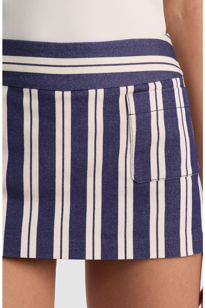 Ace Stripe High Waist Skort, Alternate, color, METRO STRIPE TWILIGHT BLUE