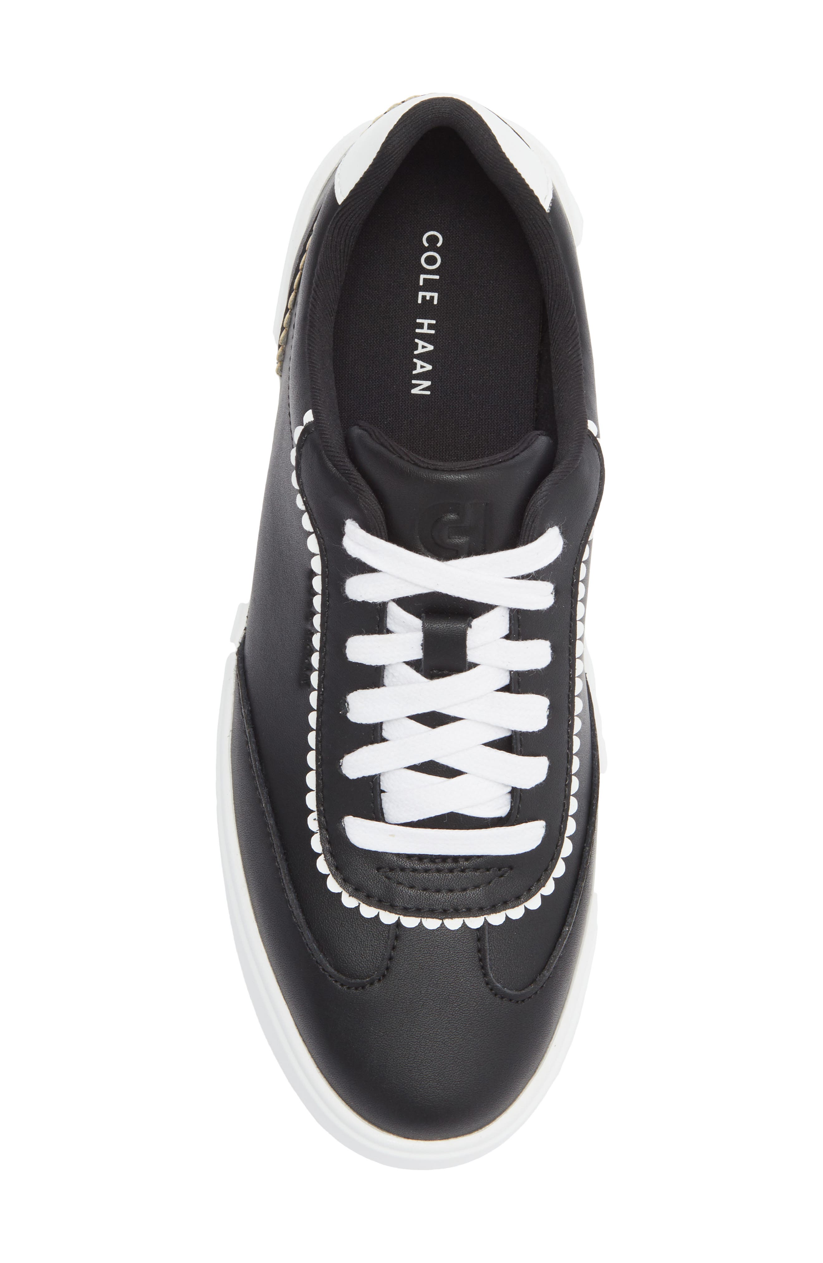 Cole Haan Grand Crosscourt Arlowe Sneaker, Alternate, color, Black Leather/ White Leather