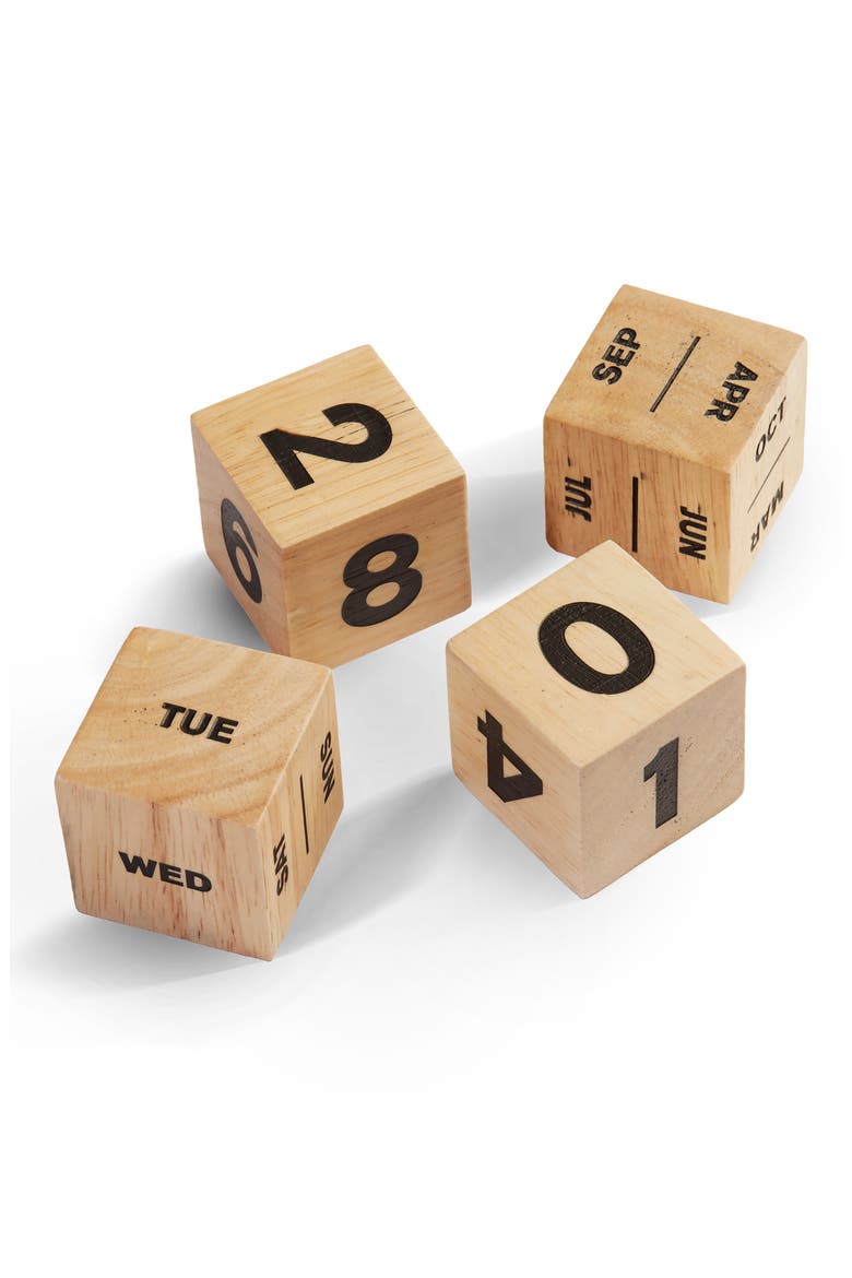 Desk Calendar, Alternate, color, OAK/ TAN