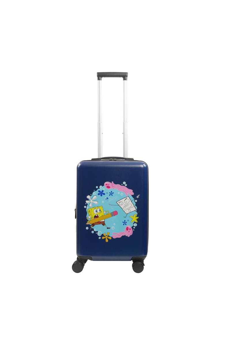 Nickelodeon SpongeBob SquarePants 22.5" Carry-On Luggage, Alternate, color, BLUE