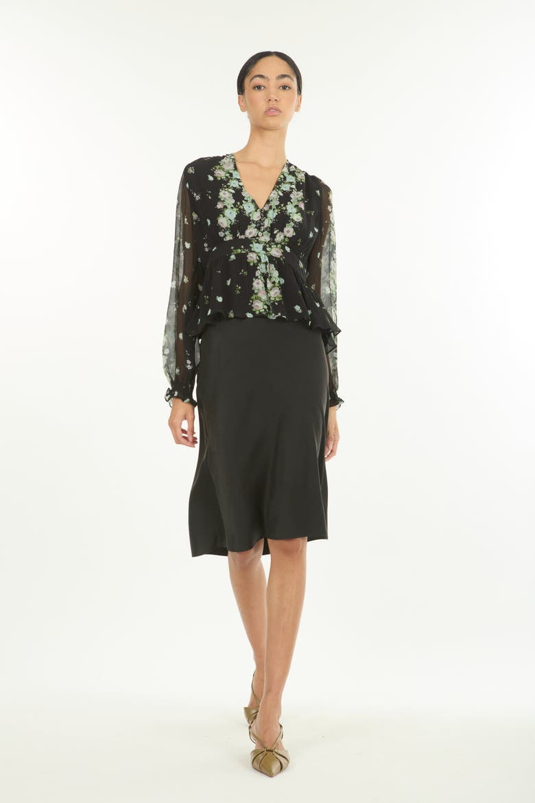 Emerson Blouse, Main, color, Black Floral Alley