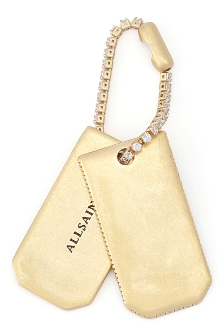 Dog Tag Link Chain Pendant Necklace, Alternate, color, VINTAGE GOLD