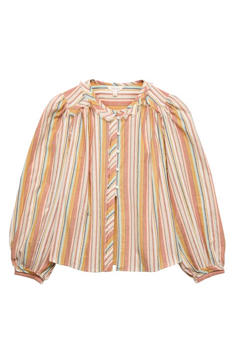 Stripe Button-Up Shirt