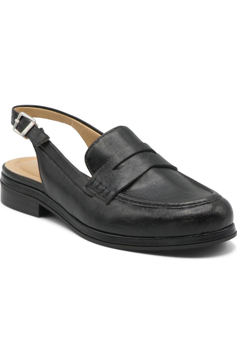 Charles by Charles David Beuler Slingback Penny Loafer, Main, color, Black