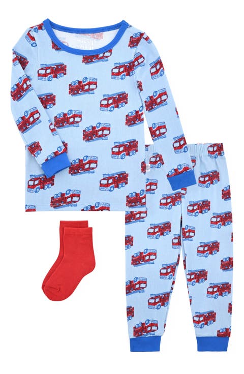 Kids' Fire Truck 3-Piece Pajama Set