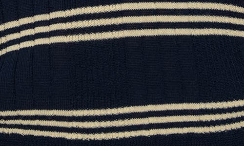 Reformation Hermia Stripe Merino Wool Polo Sweater In Multi