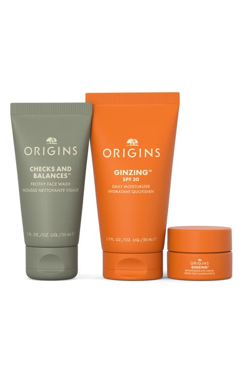 Origins Glowing Essentials Set $40 Value In Transparent