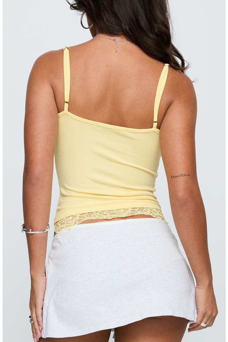 Falling Through Lace Trim Camisole, Alternate, color, YELLOW