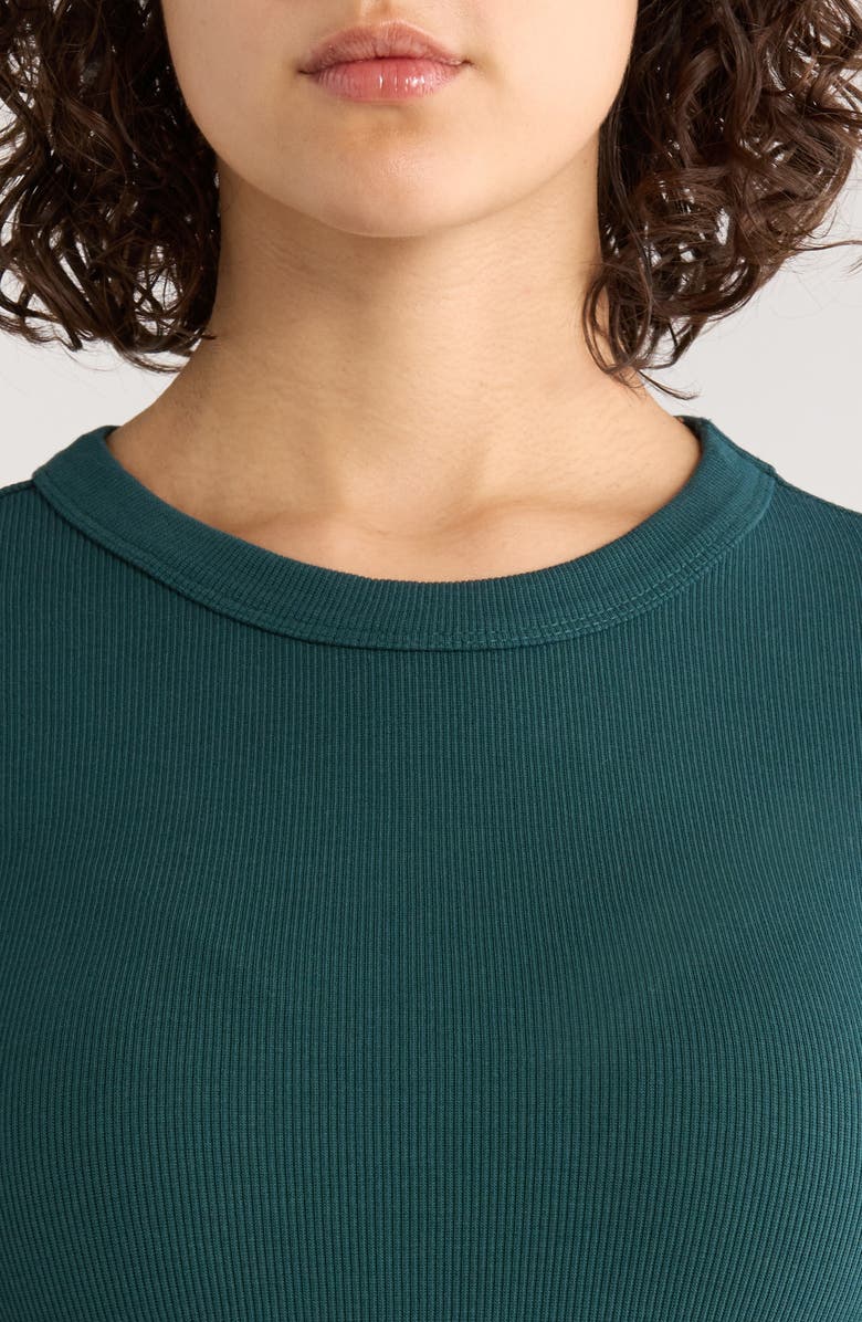 Marine Layer Lexi Sun-In Rib Long Sleeve T-Shirt, Alternate, color, Emerald