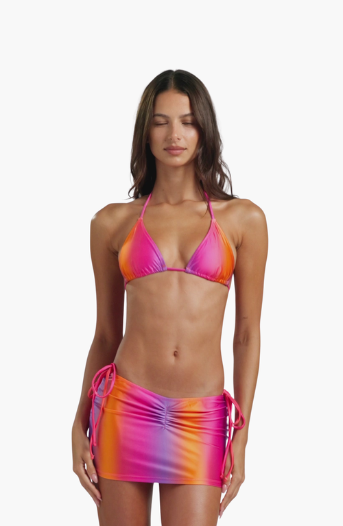 Beach Bunny Swimwear Luna Mini Skirt In Pink Ombre