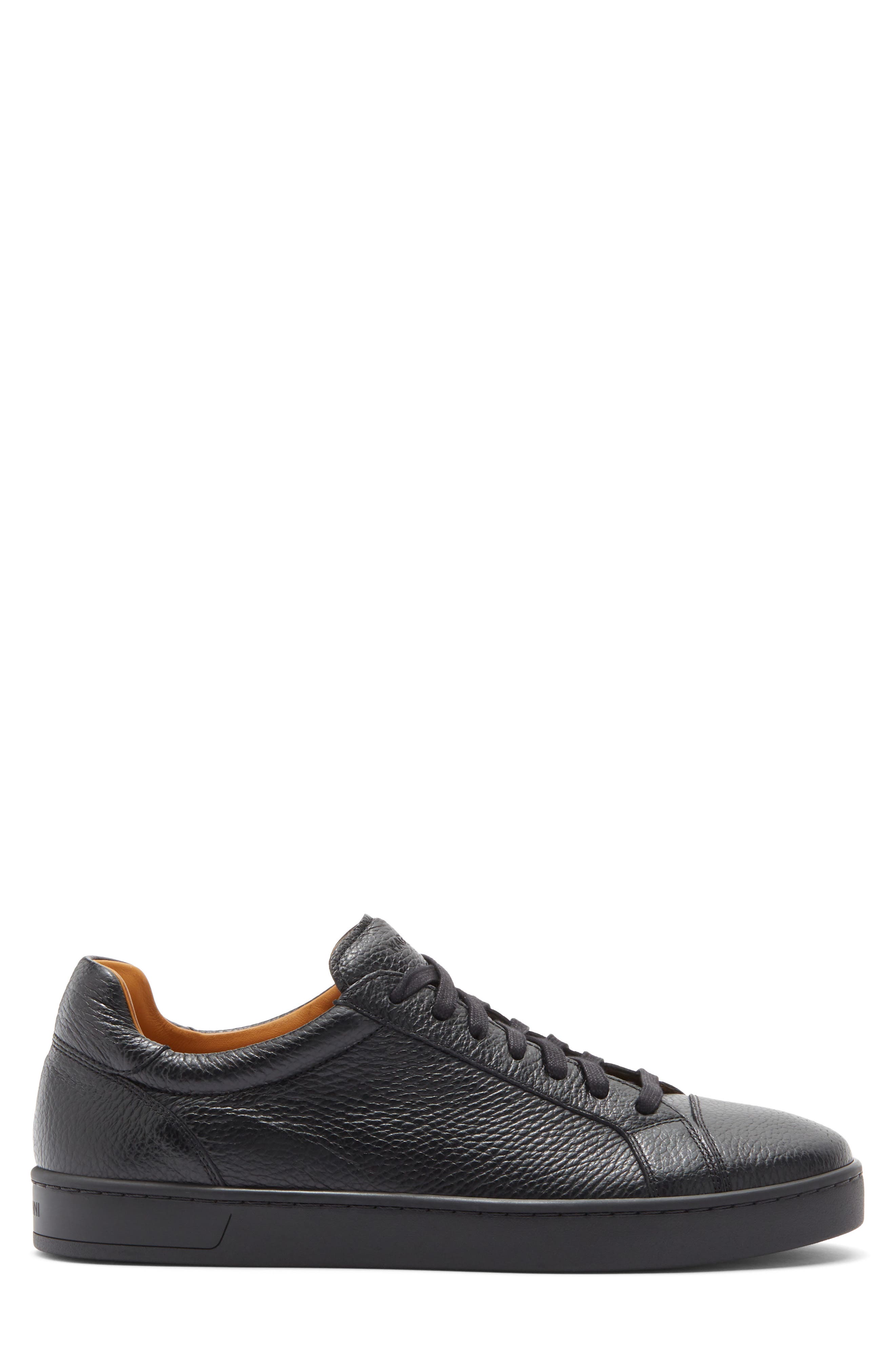 Magnanni Elonso Cap Toe Sneaker, Alternate, color, Black