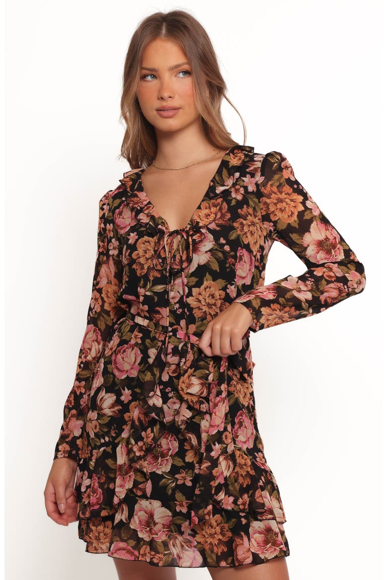 Alyssia Long Sleeve Minidress, Alternate, color, FLORAL