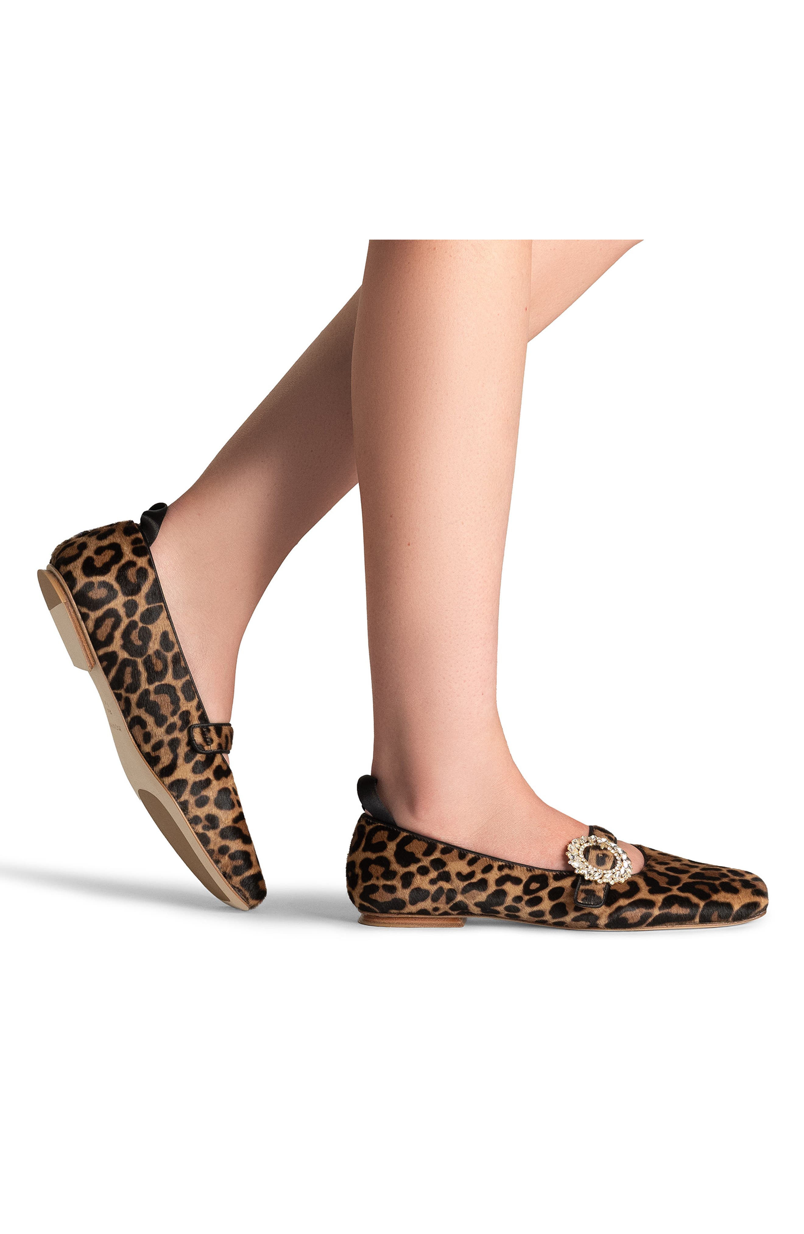 Avilia Mary Jane Flat, Alternate, color, LEOPARD