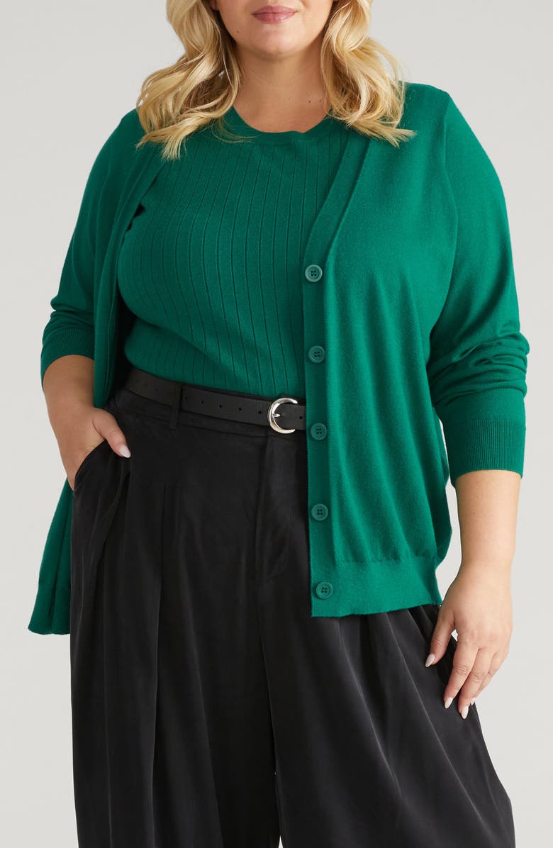 Universal Standard Cosmo Cardigan, Main, color, Aventurine Green