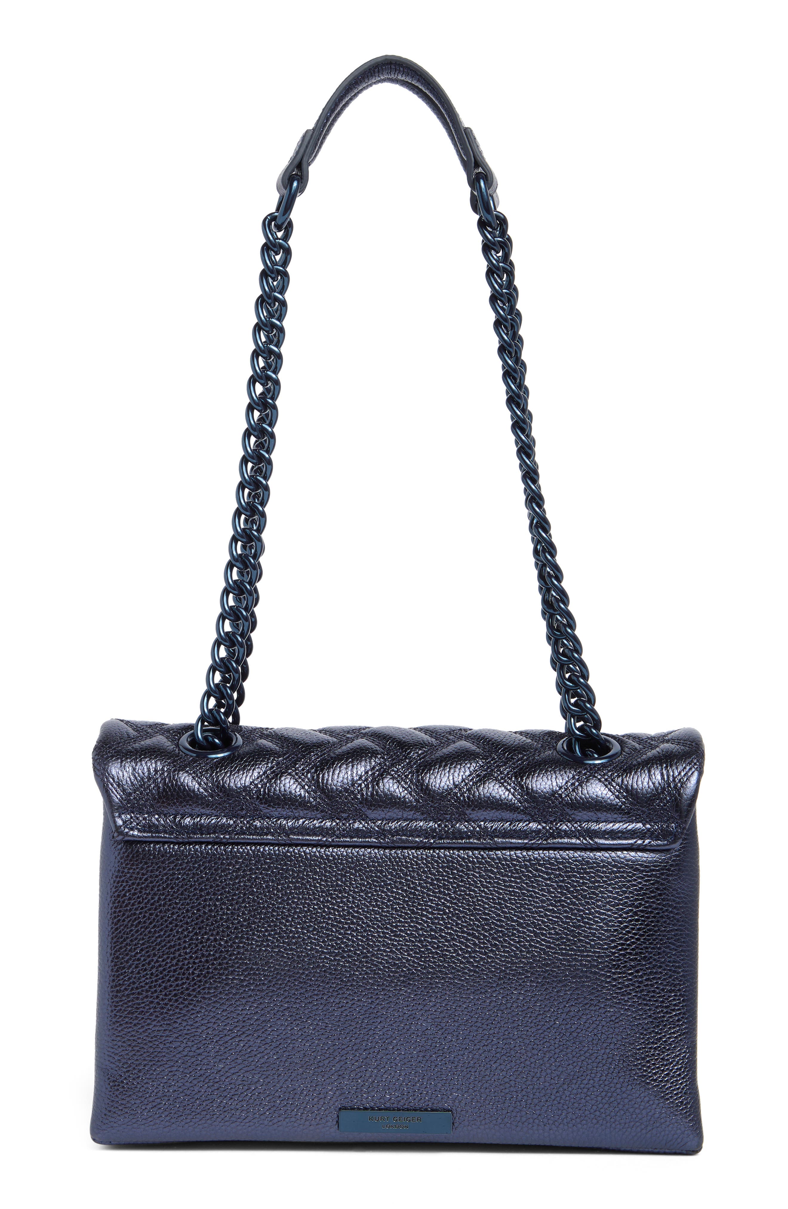 Kurt Geiger London Kensington Drench Quilted Leather Shoulder Bag, Alternate, color, 