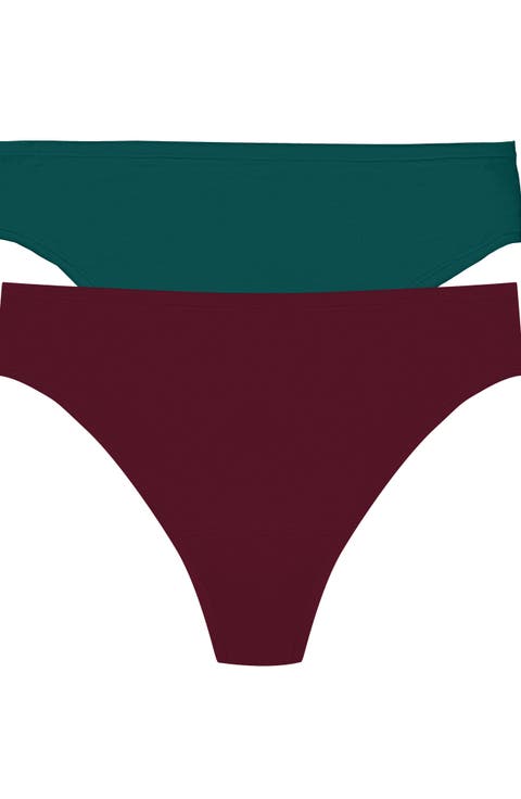 Bliss Bare Cotton Thong 2-Pack