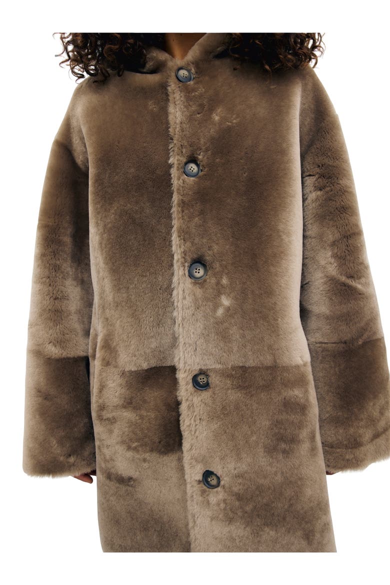 Flora Oversized Hooded Longline Coat, Alternate, color, Camel