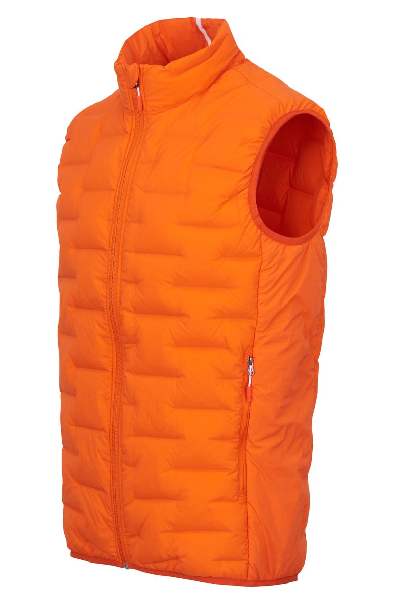 Swims Lofoten Seamless Down Puffer Vest, Alternate, color, Swims Orange